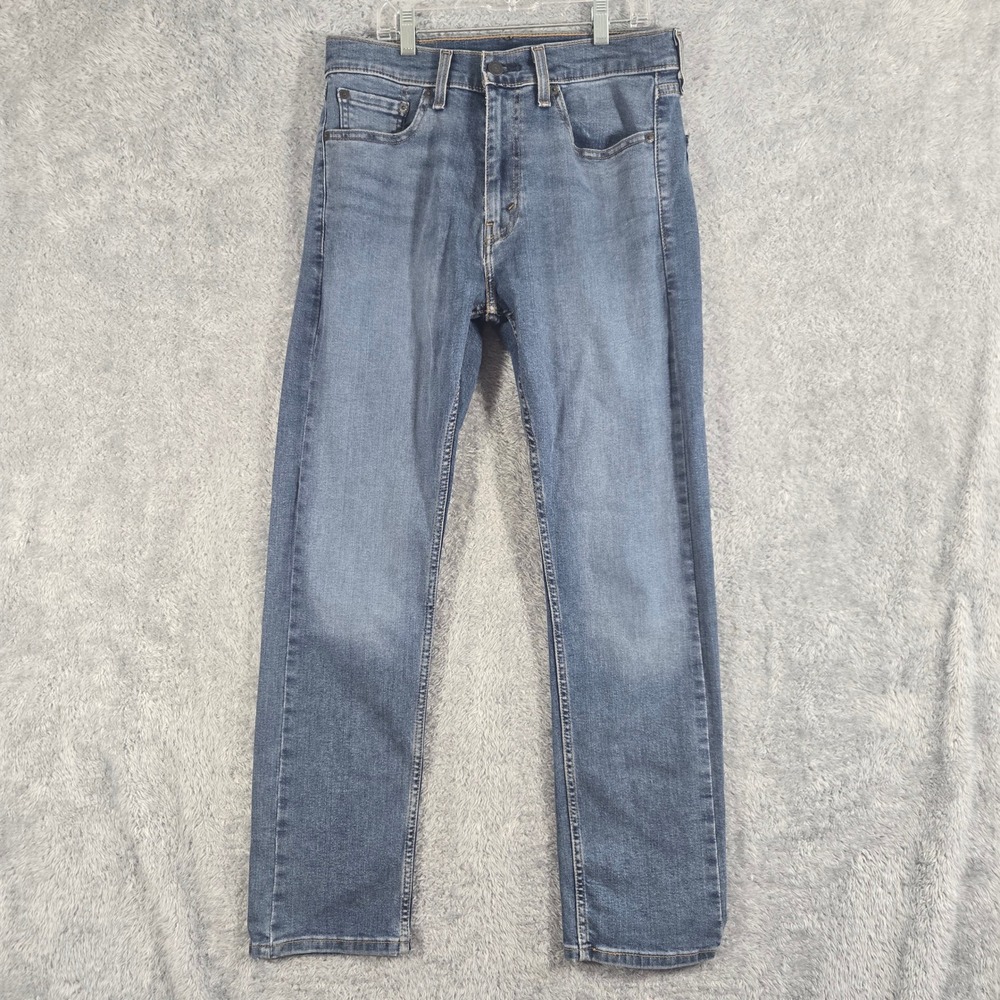 Levis 506 Straight Leg Jeans Mens 30x30 Medium Wash Blue Denim Pants